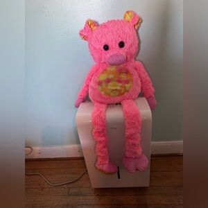 Hug Fun 34" Pink Pig Stretchy Legs Arms Stuffed Animal Plush